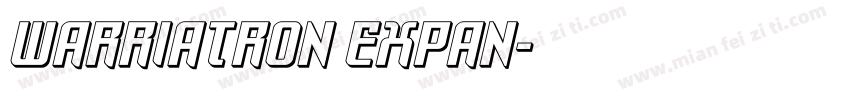 warriatron Expan字体转换